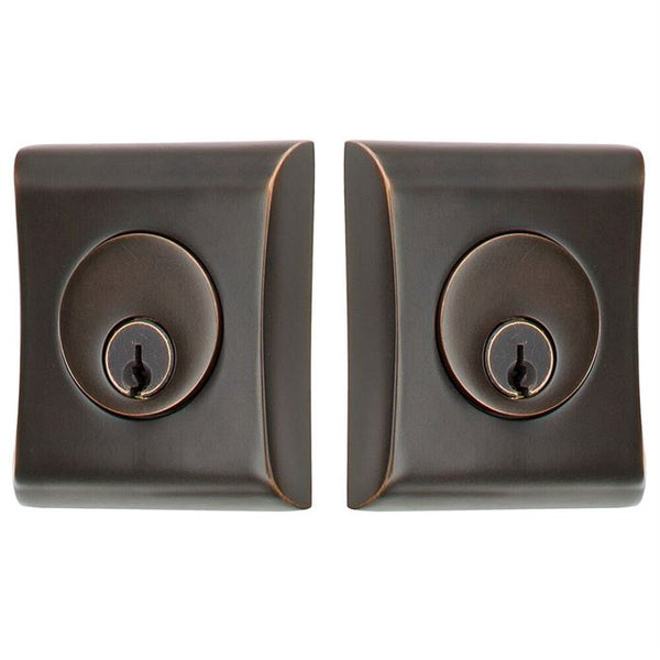 Emtek Double Cylinder Neos Keyed Deadbolt in Oil Rubbed Bronze finish