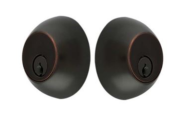 Emtek Double Cylinder Regular Keyed Deadbolt in Oil Rubbed Bronze finish