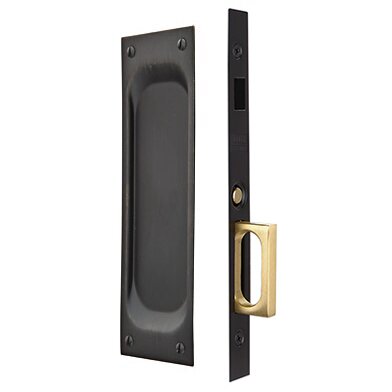 Emtek Dummy Classic Pocket Door Mortise Lock in Oil Rubbed Bronze finish