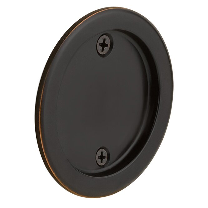 Emtek Dummy Round Pocket Door Tubular Lock-For Double Door Application in Oil Rubbed Bronze finish