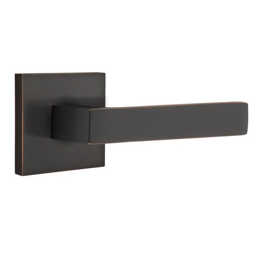 Emtek Dumont Lever With Square Rosette in Oil Rubbed Bronze finish