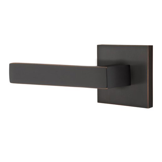 Emtek Dumont Lever With Square Rosette in Oil Rubbed Bronze finish