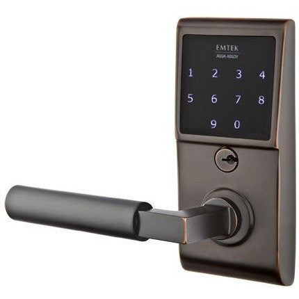 Emtek EMTouch Electronic Touchscreen Keypad Leverset with Hercules Lever in Oil Rubbed Bronze finish