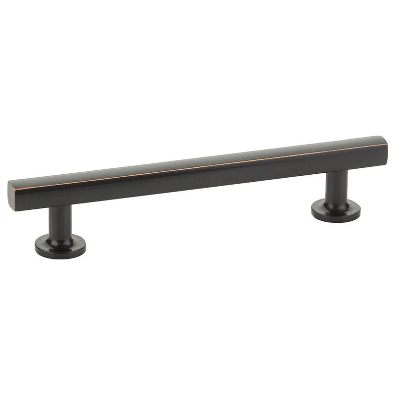 The Emtek Freestone Cabinet Pull, 5" Center to Center in Oil Rubbed Bronze finish