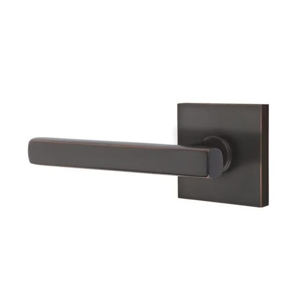 Emtek Freestone Lever With Square Rosette in Oil Rubbed Bronze finish