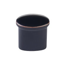 The Emtek Habitat Button Knob in Oil Rubbed Bronze finish