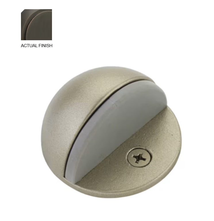 The Emtek Half Dome Door Stop in Oil Rubbed Bronze finish