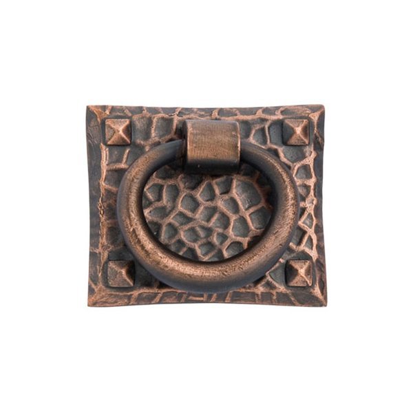 The Emtek Hammered Ring Cabinet Pull in Oil Rubbed Bronze finish