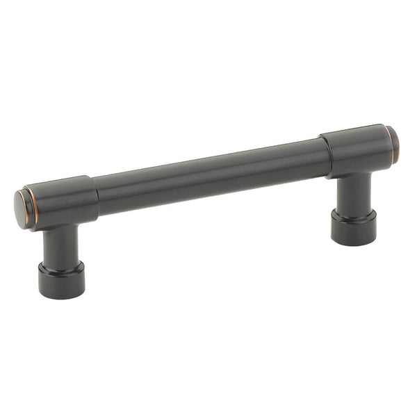 The Emtek Jasper Cabinet Pull, 3 1/2" Center to Center in Oil Rubbed Bronze finish