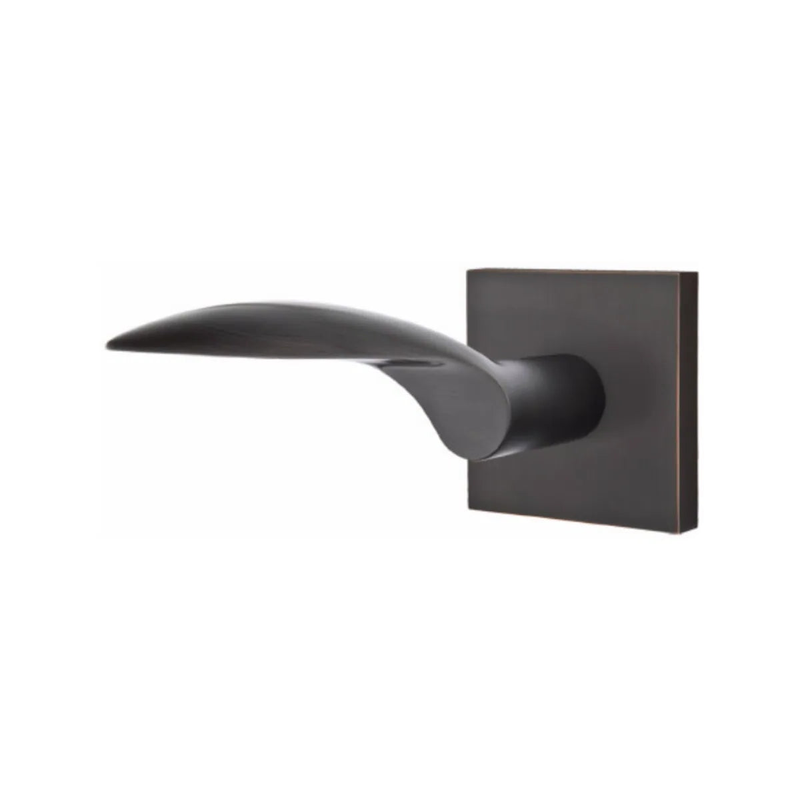 Emtek Mercury Lever With Square Rosette in Oil Rubbed Bronze finish