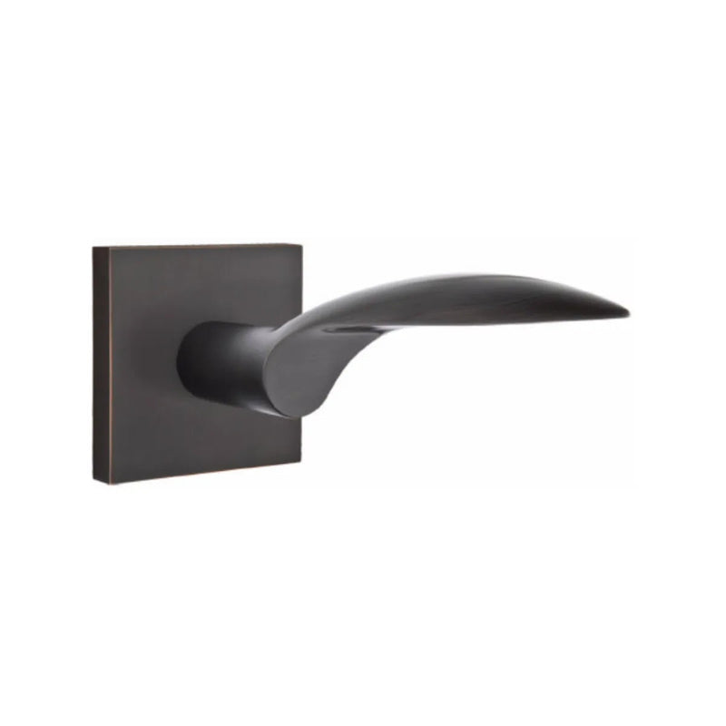 Emtek Mercury Lever With Square Rosette in Oil Rubbed Bronze finish