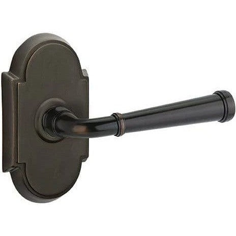 Emtek Merrimack Lever With #8 Rosette in Oil Rubbed Bronze finish