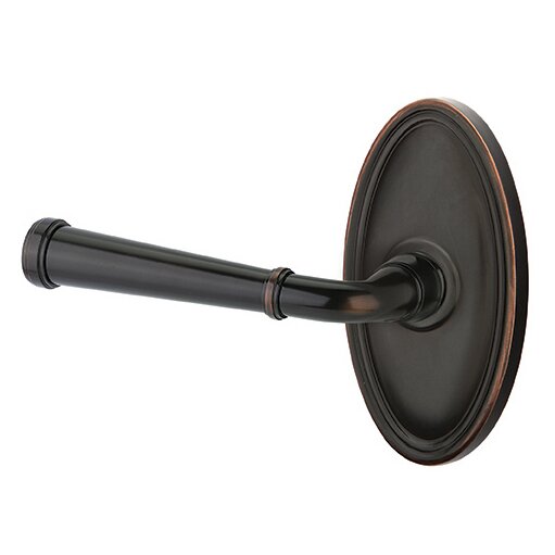 Emtek Merrimack Lever With Oval Rosette in Oil Rubbed Bronze finish