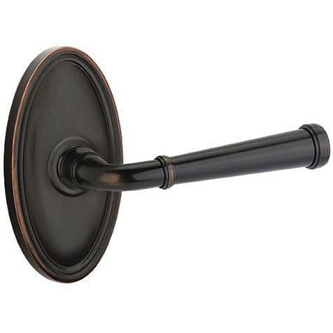 Emtek Merrimack Lever With Oval Rosette in Oil Rubbed Bronze finish