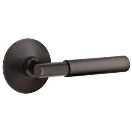 Emtek Myles Lever With Modern Rosette in Oil Rubbed Bronze finish