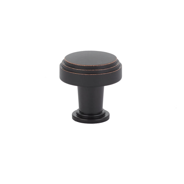 The Emtek Newport Cabinet Knob, 1 1/4" in Oil Rubbed Bronze finish