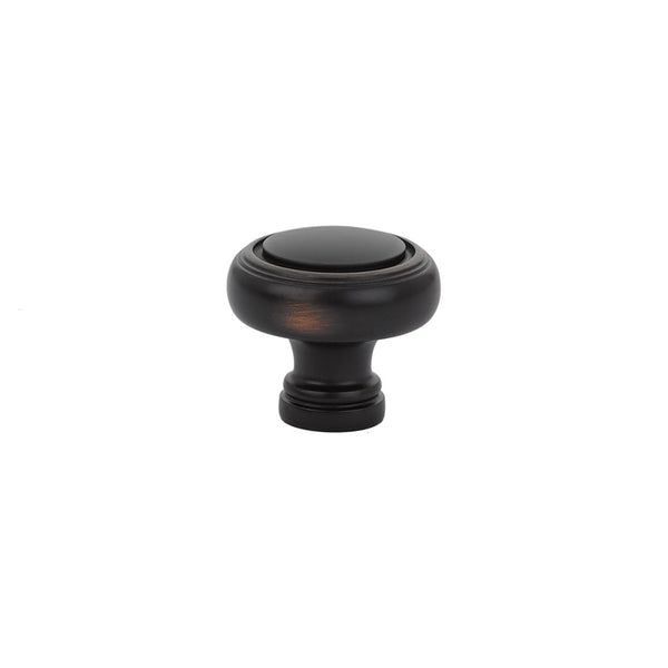 The Emtek Norwich Cabinet Knob, 1 1/4" in Oil Rubbed Bronze finish