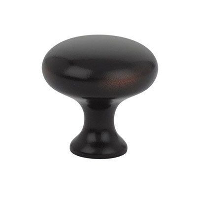 The Emtek Brass Providence Knob 1-1/4" Wide (1-1/8" Projection) in Oil Rubbed Bronze finish