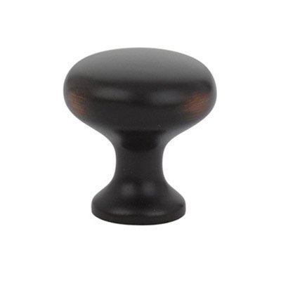 The Emtek Brass Providence Knob 1" Wide (1" Projection) in Oil Rubbed Bronze finish