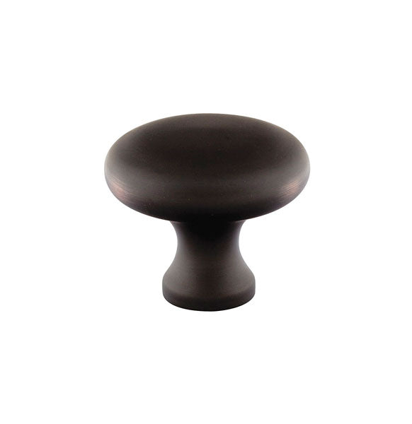 The Emtek Brass Providence Cabinet Knob in Oil Rubbed Bronze finish