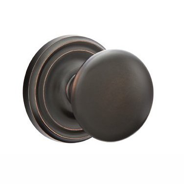 Emtek Providence Knob with Regular Rosette in Oil Rubbed Bronze finish