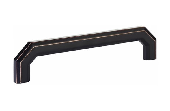 The Emtek Riviera Cabinet Pull in Oil Rubbed Bronze finish