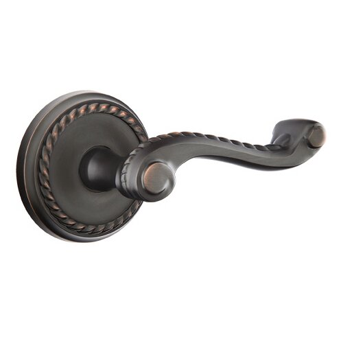 Emtek Rope Lever with Rope Rosette in Oil Rubbed Bronze finish