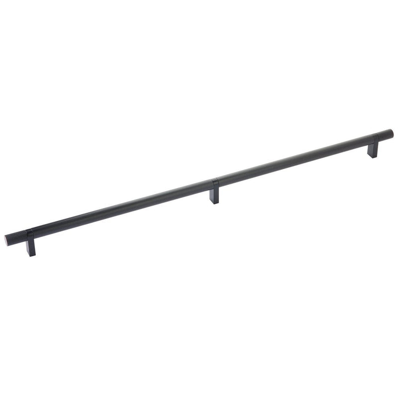 The Emtek Select Knurled Cabinet Bar Pull, 20" C-to-C in Oil Rubbed Bronze finish