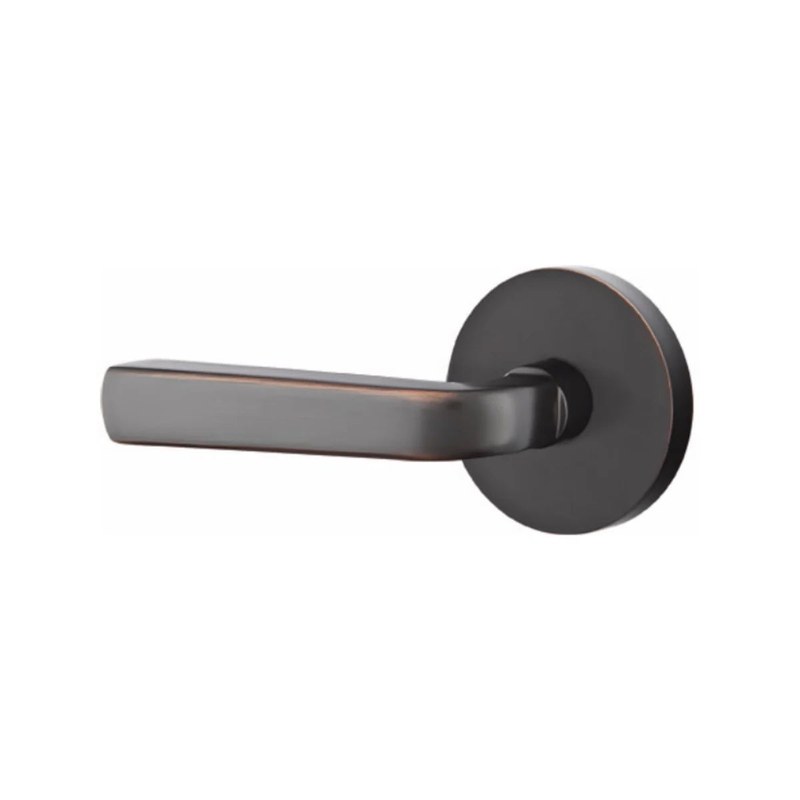 Emtek Sion Lever With Disk Rosette in Oil Rubbed Bronze finish