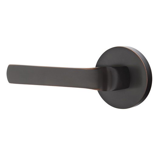 Emtek Spencer Lever With Disk Rosette in Oil Rubbed Bronze finish