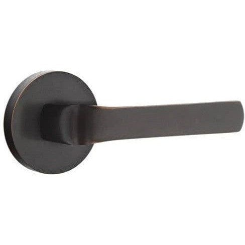 Emtek Spencer Lever With Disk Rosette in Oil Rubbed Bronze finish