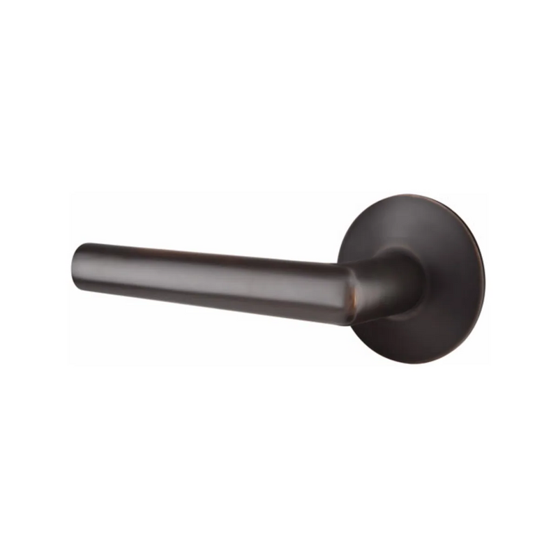 Emtek Stuttgart Lever with Modern Rosette in Oil Rubbed Bronze finish