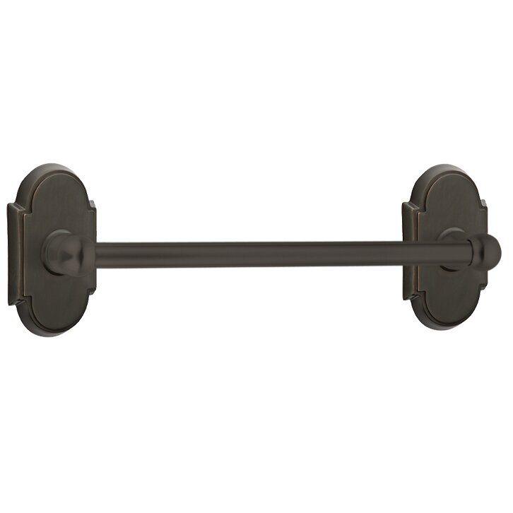 The Emtek Traditional Brass Towel Bar with