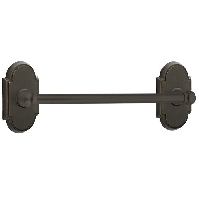 The Emtek Traditional Brass Towel Bar with