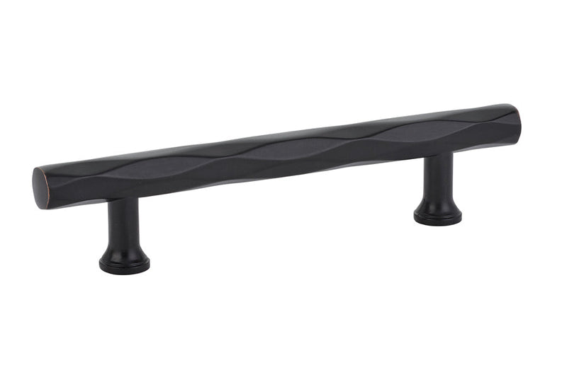 The Emtek Tribeca Cabinet Pull, 4" Center to Center in Oil Rubbed Bronze finish