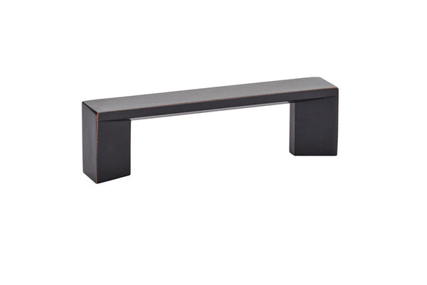 The Emtek Trinity Cabinet Pull, 3" Center to Center in Oil Rubbed Bronze finish