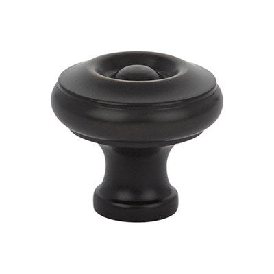 The Emtek Waverly Cabinet Knob in Oil Rubbed Bronze finish