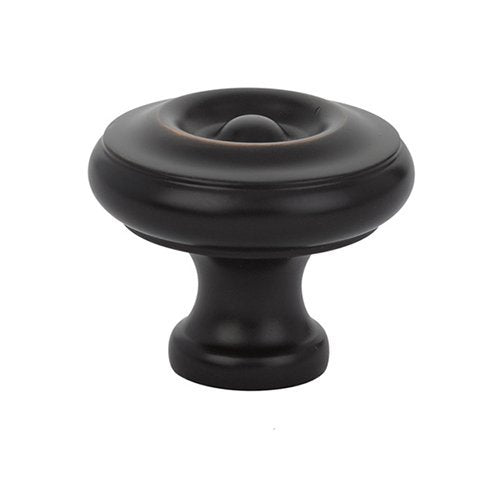 The Emtek Waverly Cabinet Knob in Oil Rubbed Bronze finish