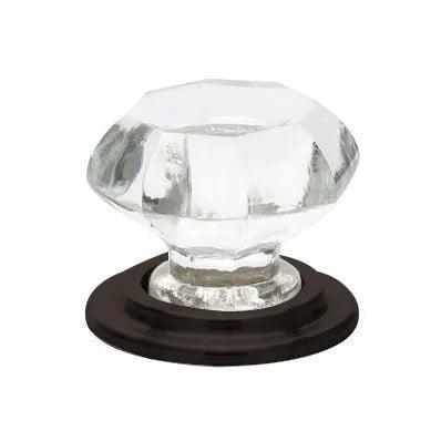 Emtek Old Town Glass Wardrobe Knob Oil Rubbed Bronze