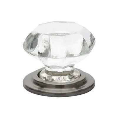Emtek Old Town Glass Wardrobe Knob Pewter