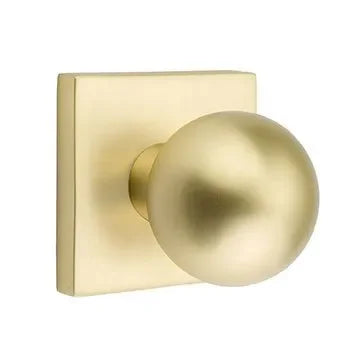 EmtekEmtek Orb Knob with Square Rosette in 
