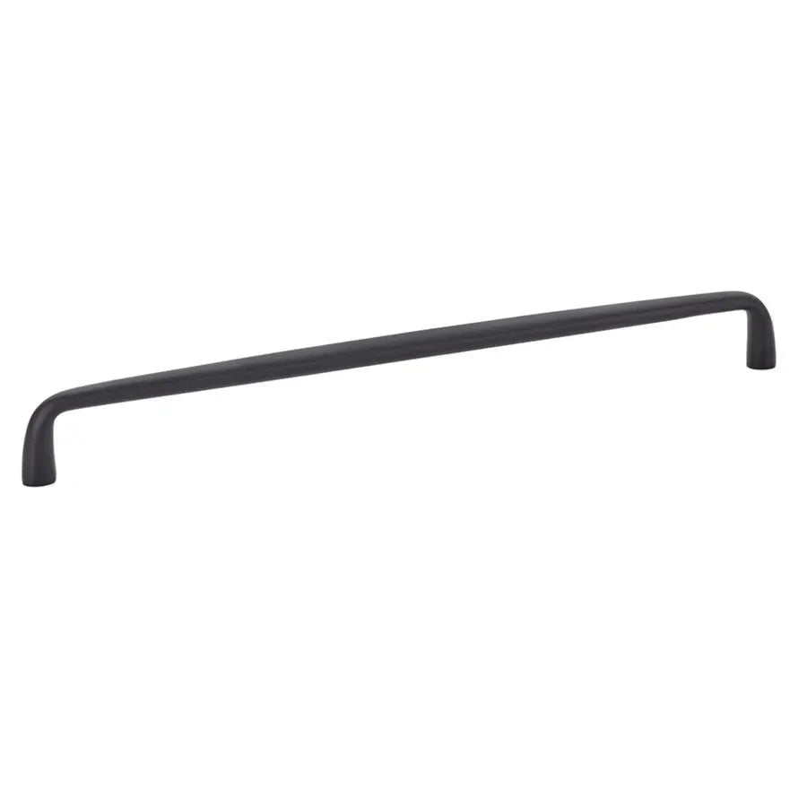 The Emtek Orbit Cabinet Pull, 10" Center to Center in Flat Black finish