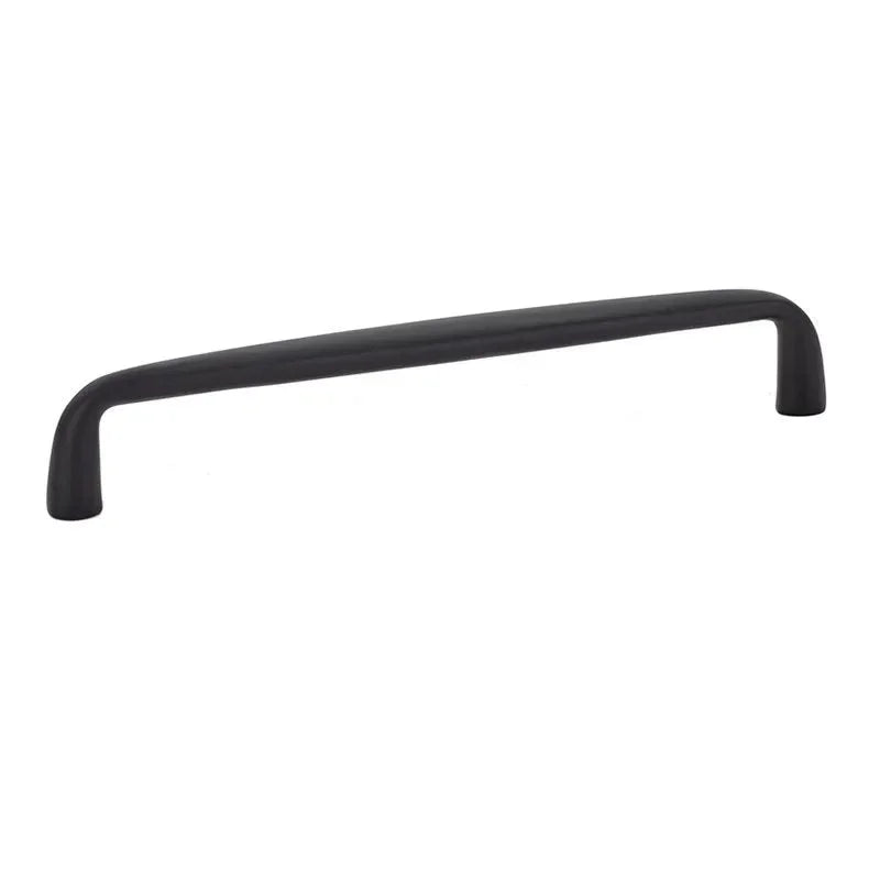 The Emtek Orbit Cabinet Pull, 6" Center to Center in Flat Black finish