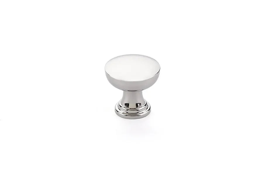 The Emtek Overland Cabinet Knob, 1 1/4" in Lifetime Polished Nickel finish