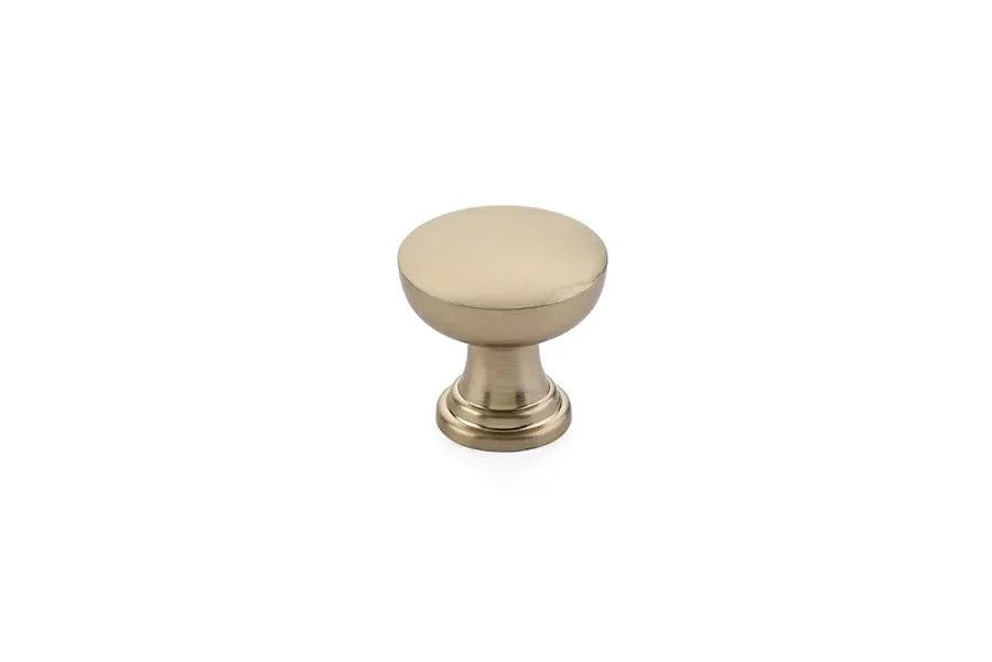 The Emtek Overland Cabinet Knob, 1 1/4" in Satin Brass finish