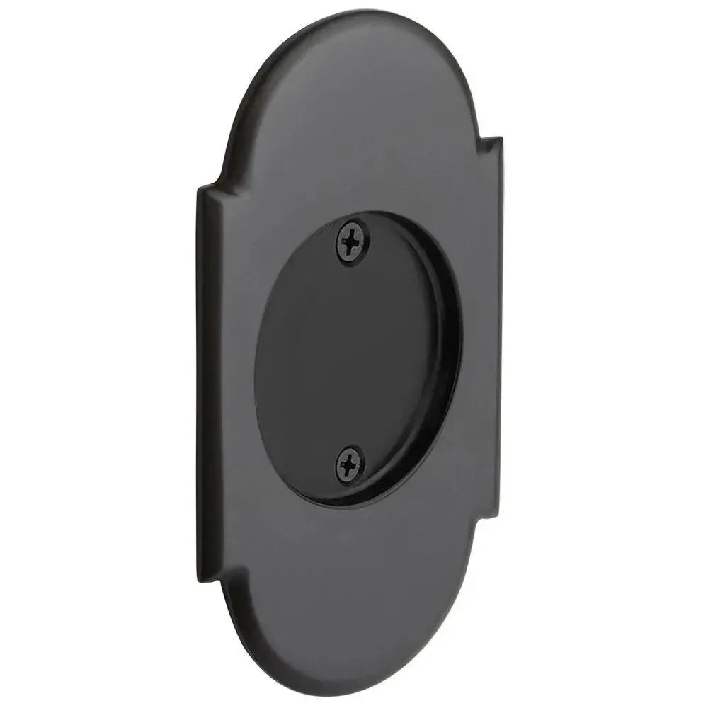 Emtek Passage #8 Pocket Door Tubular Lock in Flat Black finish