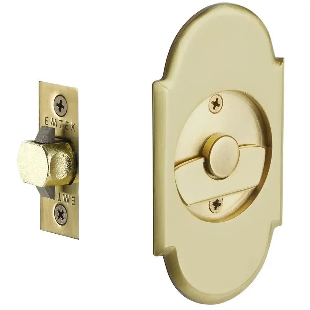 Emtek Passage #8 Pocket Door Tubular Lock in French Antique finish