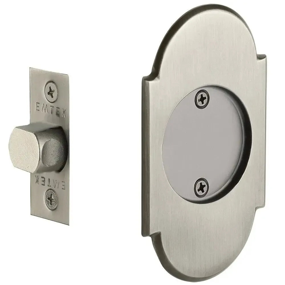 Emtek Passage #8 Pocket Door Tubular Lock in Pewter finish