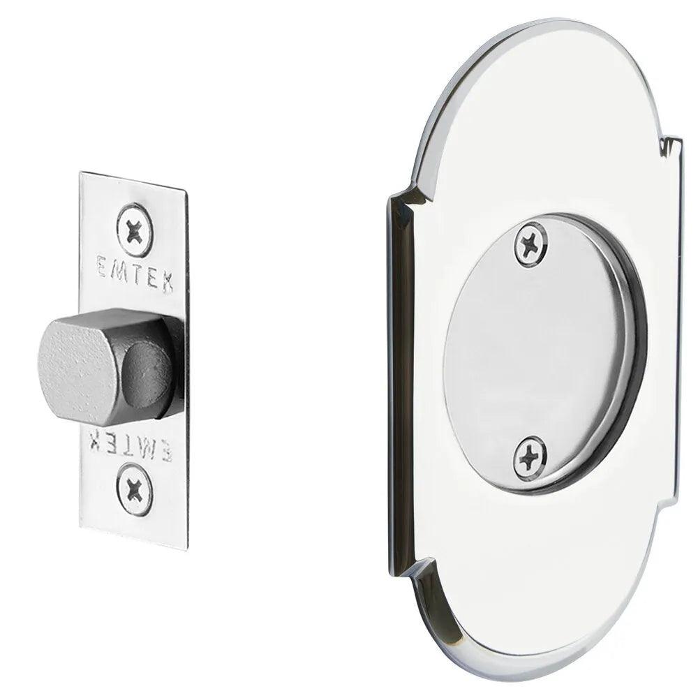 Emtek Passage #8 Pocket Door Tubular Lock Polished Chrome