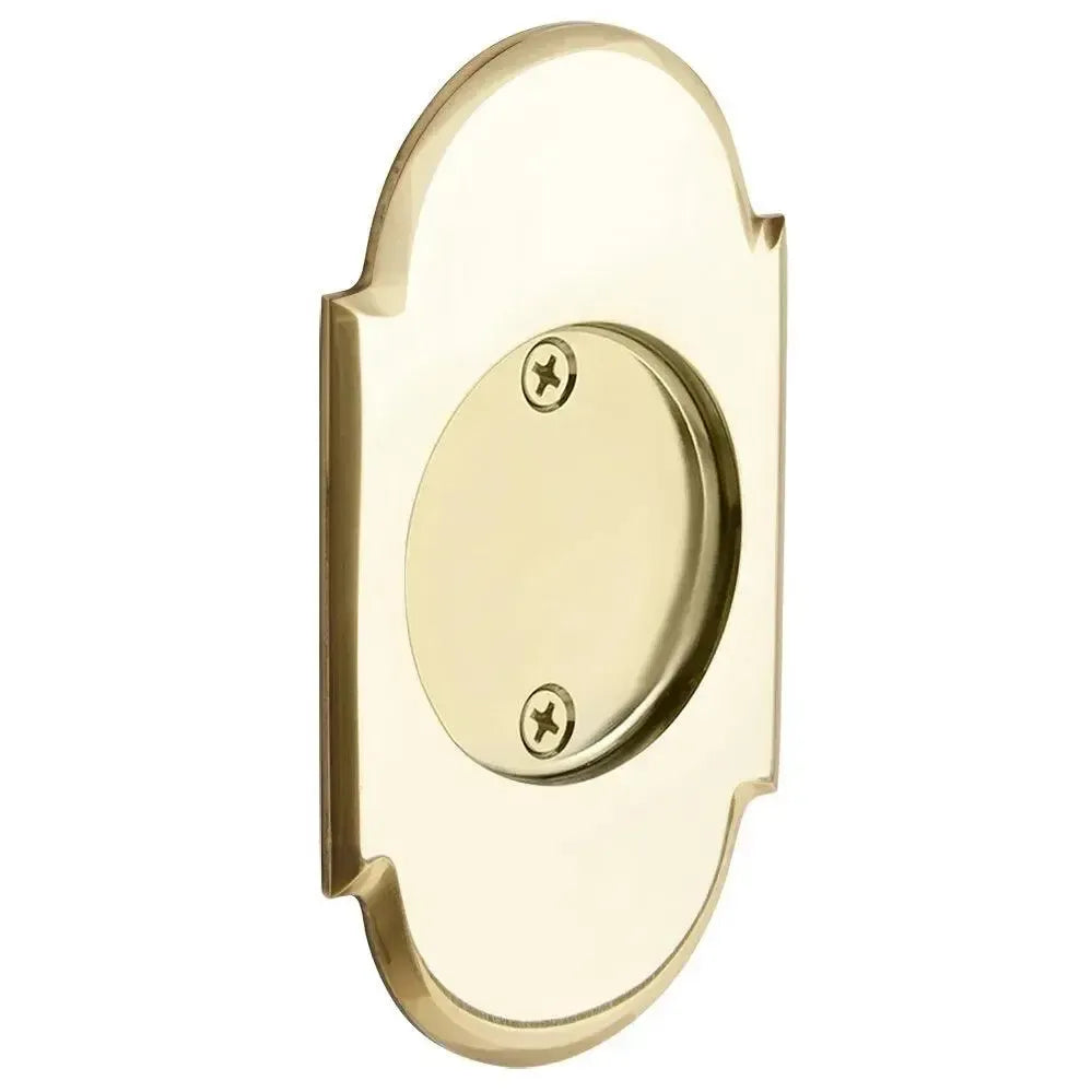 Emtek Passage #8 Pocket Door Tubular Lock in Unlacquered Brass finish